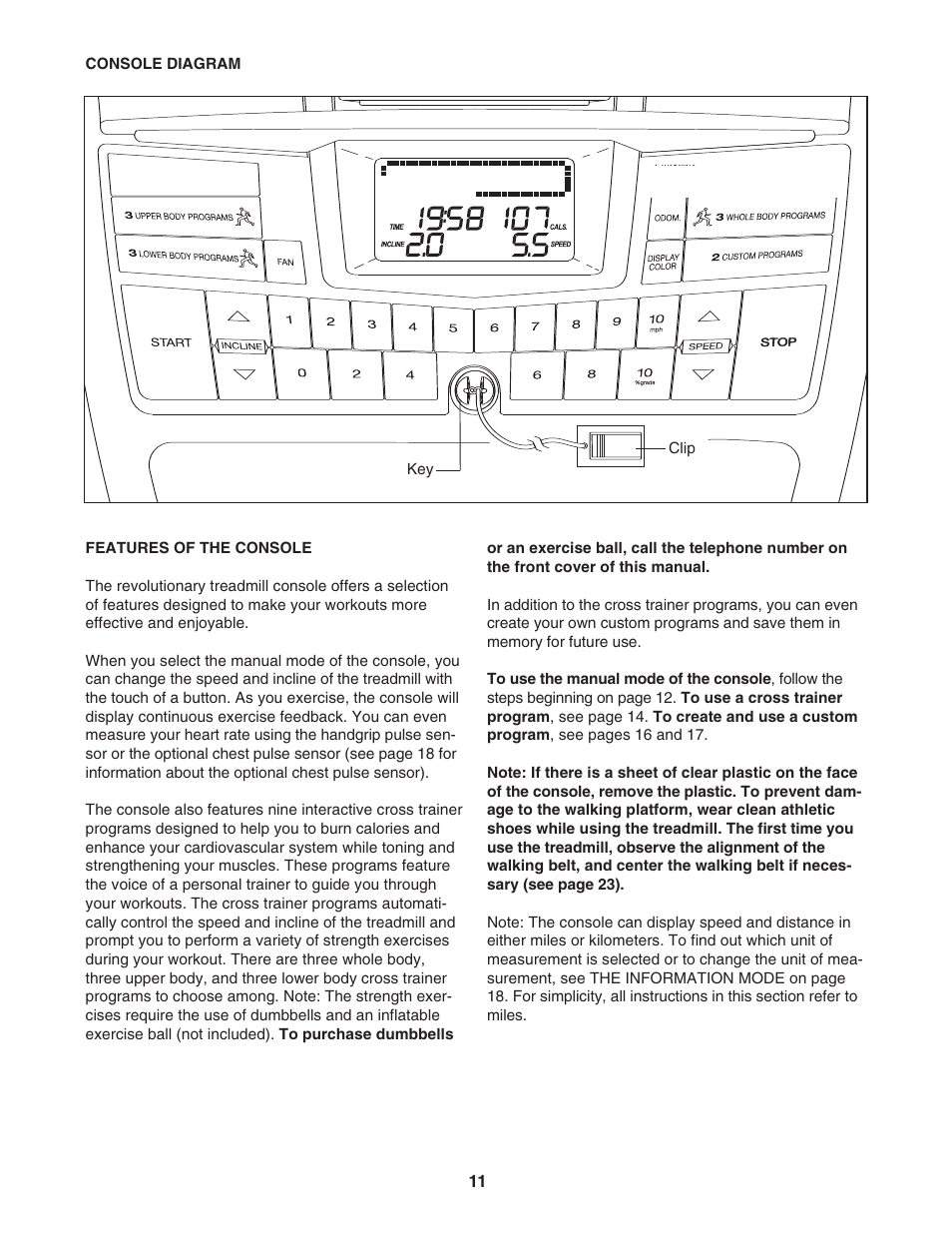 Reebok Fitness 8050 ES RBTL07107.0 User Manual | Page 11 / 32