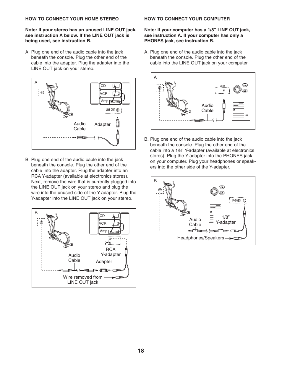 Reebok Fitness elliptical exerciser RBEL59040 User Manual | Page 18 / 28