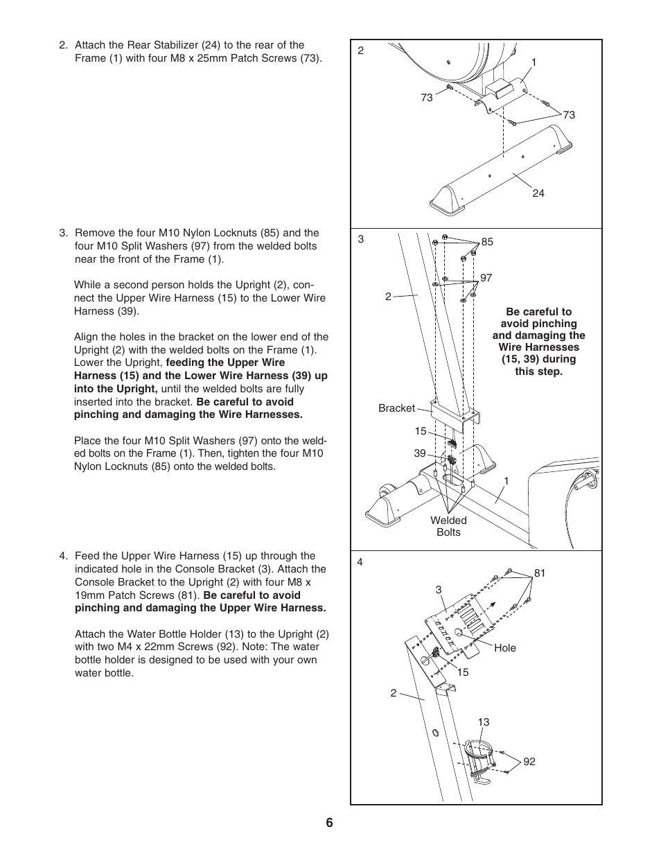 Reebok Fitness elliptical exerciser RBEL59040 User Manual | Page 6 / 28