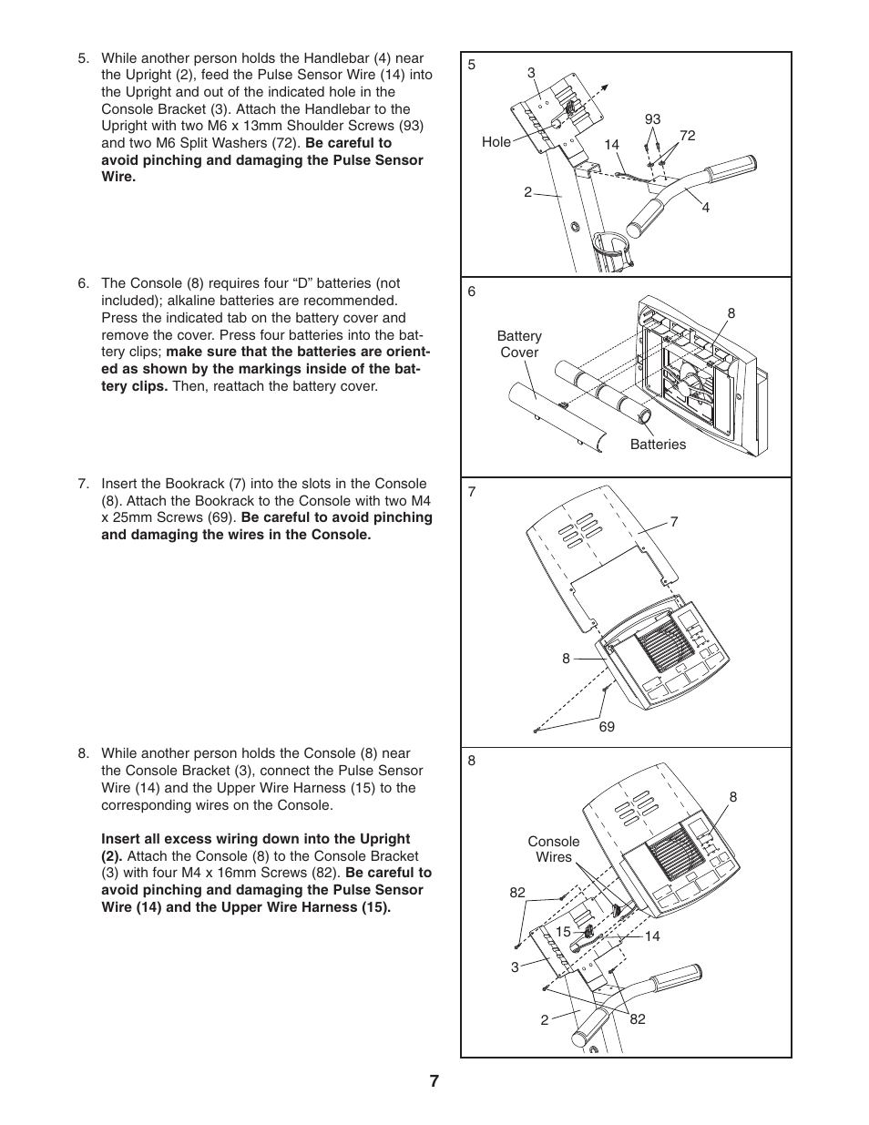 Reebok Fitness elliptical exerciser RBEL59040 User Manual | Page 7 / 28