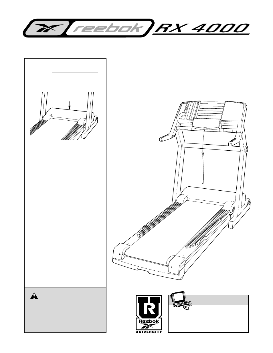 Reebok Fitness RX 4000 RBTL18910 User Manual | 34 pages