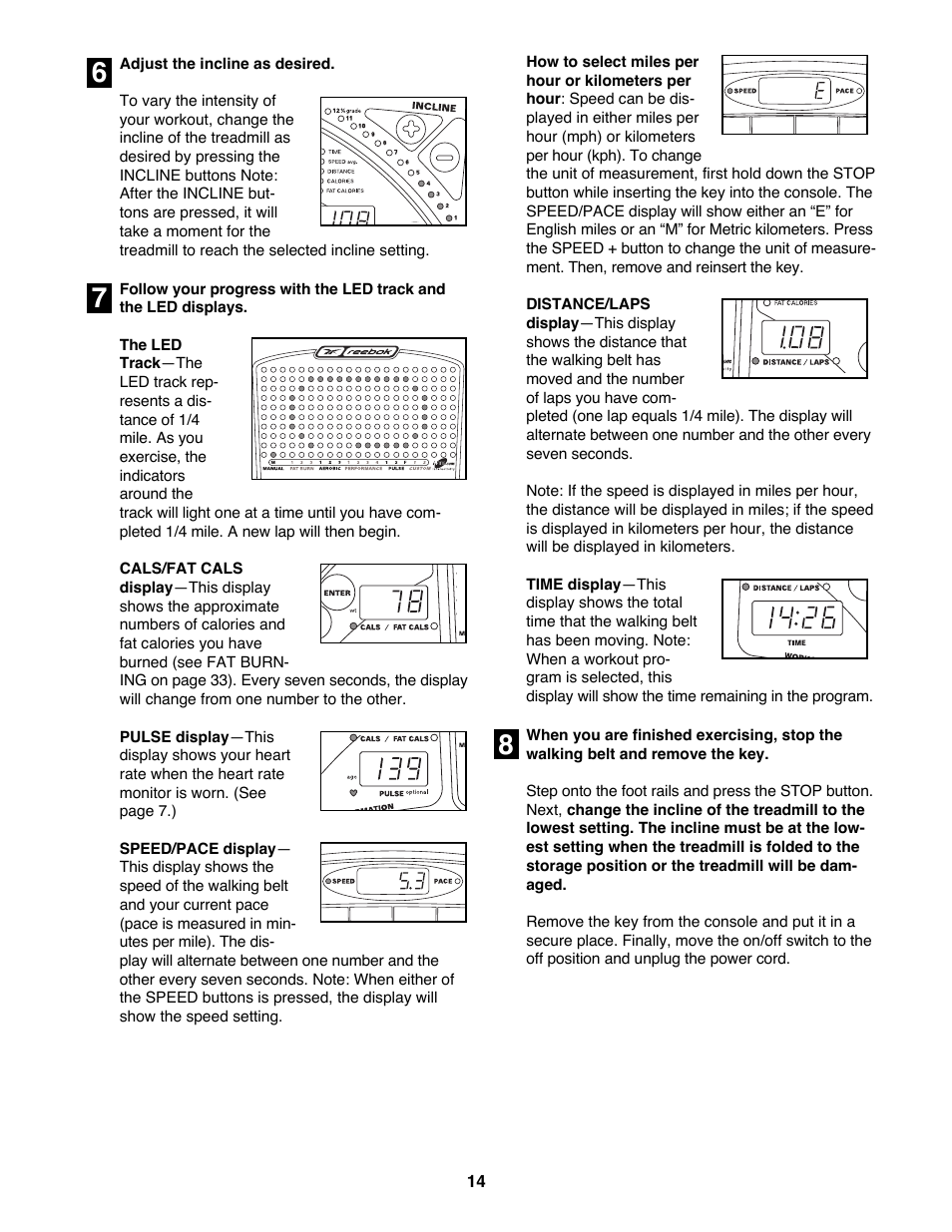 Reebok Fitness RBTL19900 User Manual | Page 14 / 38