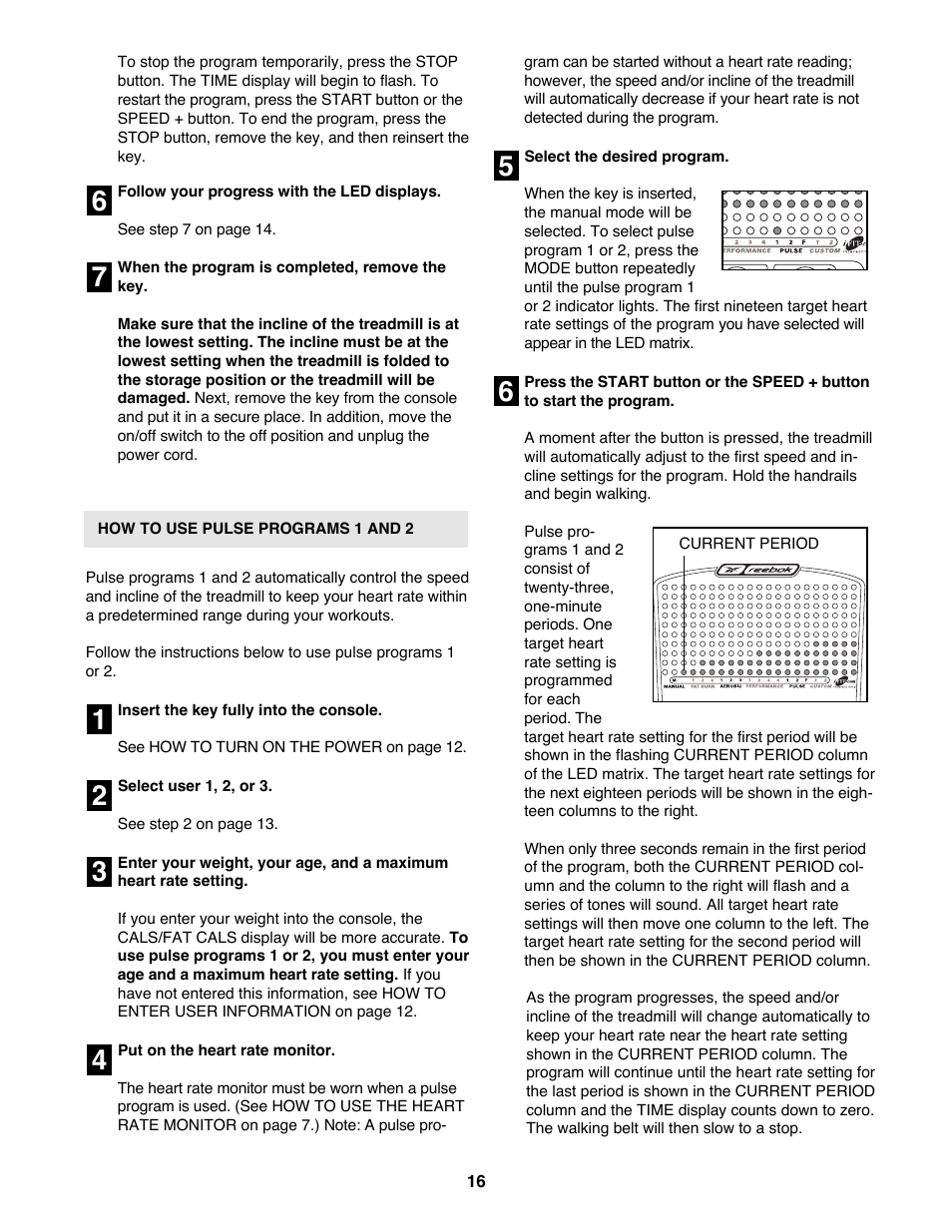 Reebok Fitness RBTL19900 User Manual | Page 16 / 38