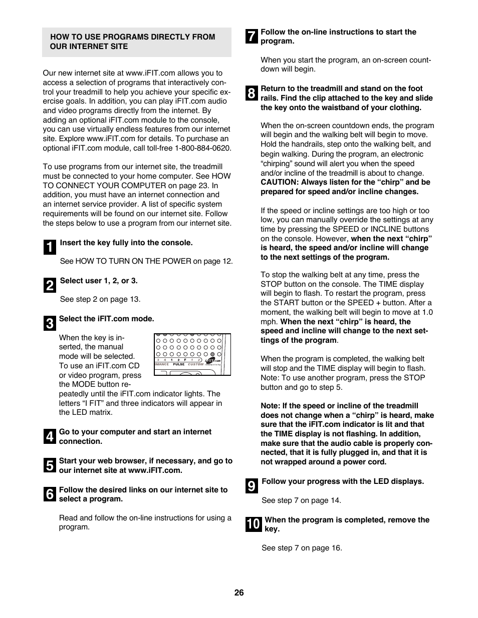 Reebok Fitness RBTL19900 User Manual | Page 26 / 38