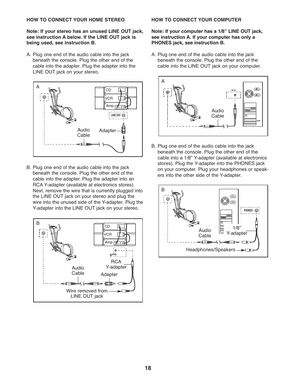 Reebok Fitness RL 545 elliptical exerciser RBCCEL5906.0 User Manual | Page 18 / 28