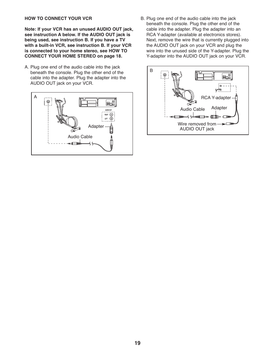 Reebok Fitness RL 545 elliptical exerciser RBCCEL5906.0 User Manual | Page 19 / 28