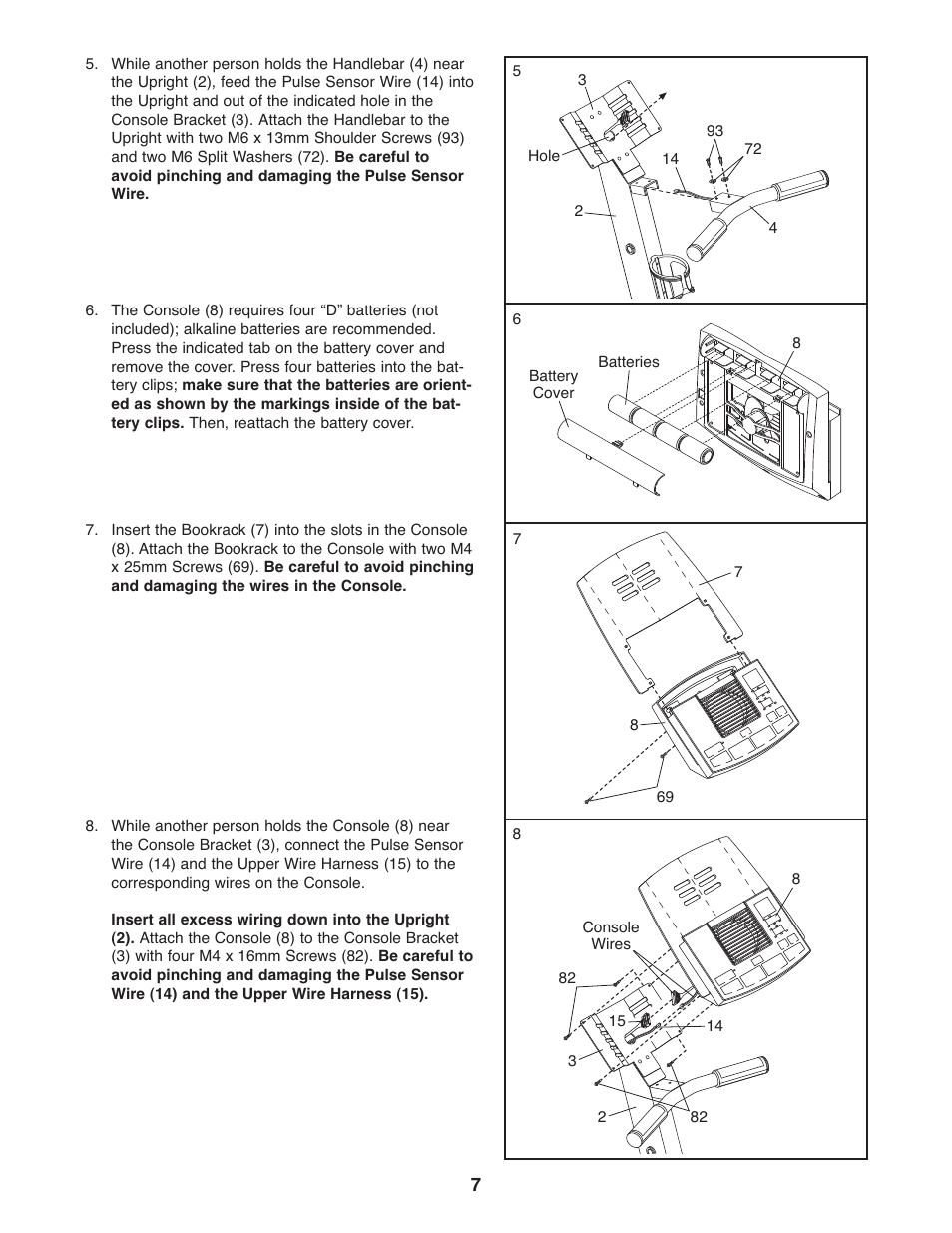 Reebok Fitness RL 545 elliptical exerciser RBCCEL5906.0 User Manual | Page 7 / 28