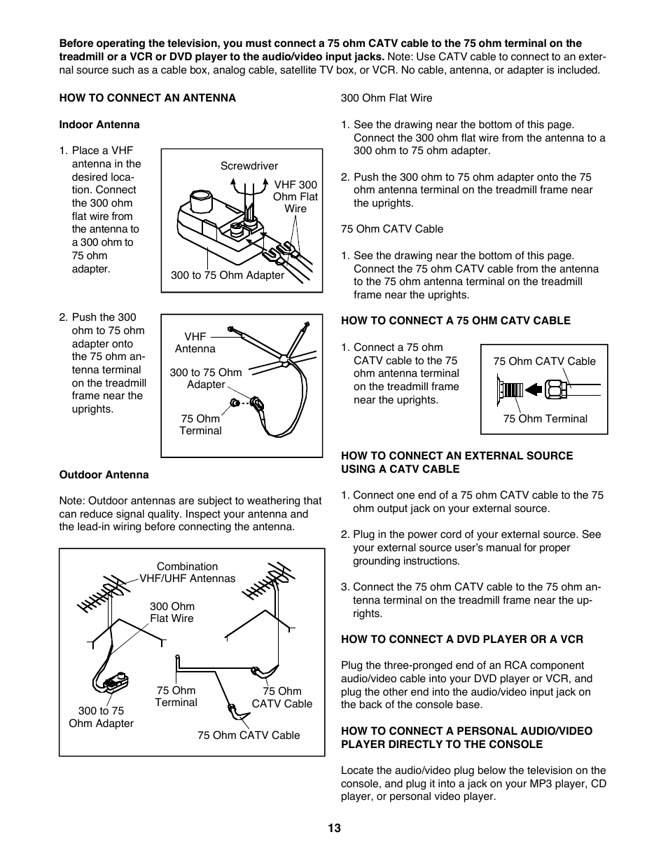 Reebok Fitness VISTA 9700 RCTL09707.0 User Manual | Page 13 / 40