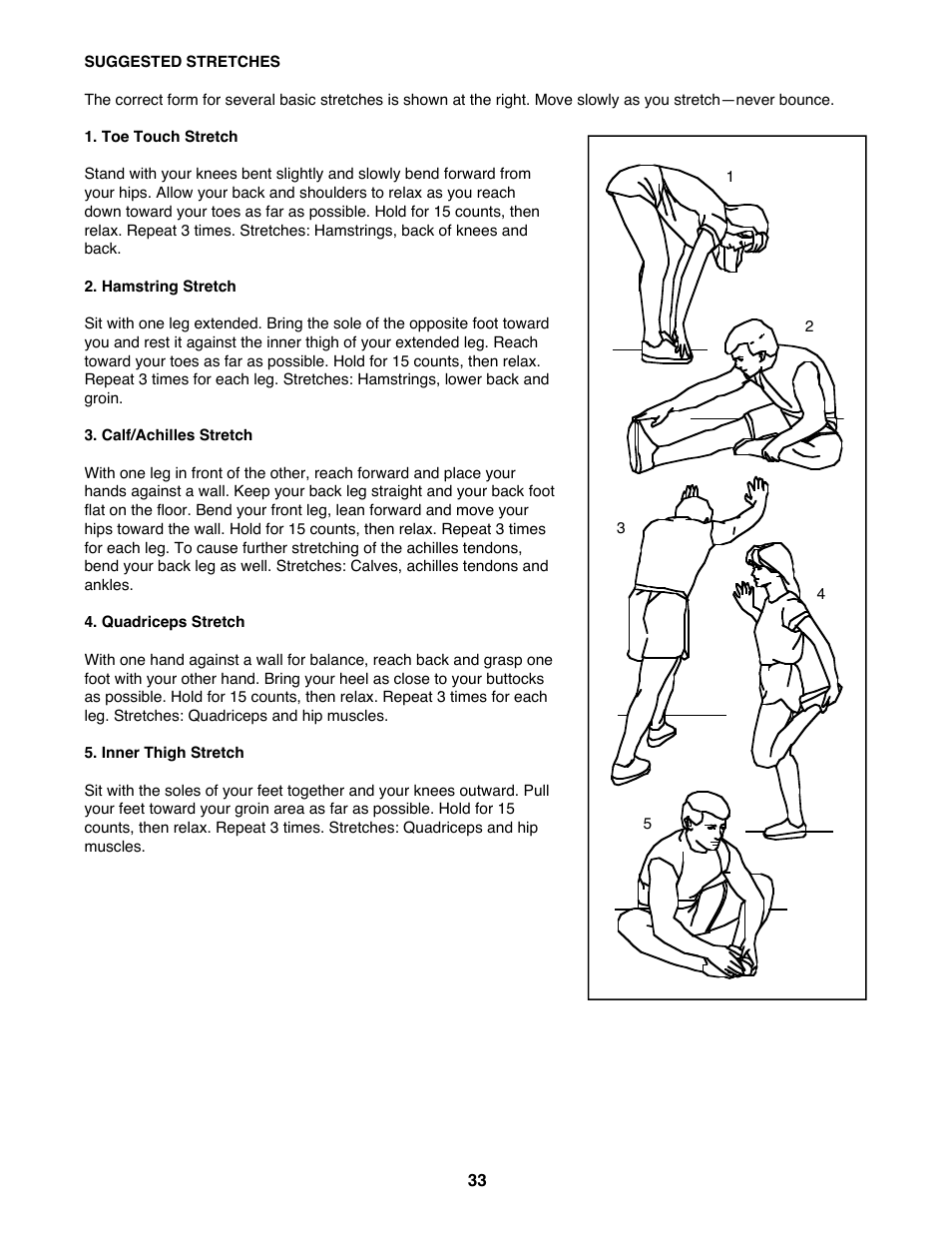 Reebok Fitness VISTA 9700 RCTL09707.0 User Manual | Page 33 / 40