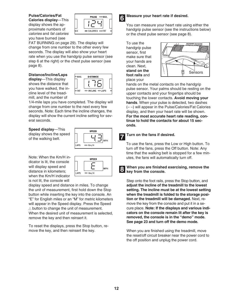 Reebok Fitness RBTL18921 User Manual | Page 12 / 34