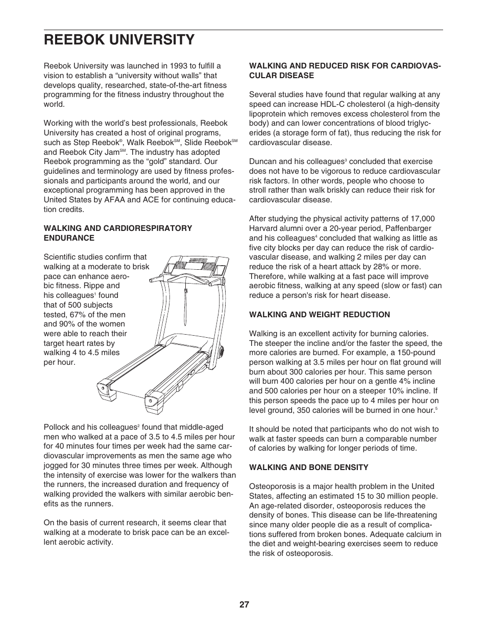 Reebok university | Reebok Fitness RBTL18921 User Manual | Page 27 / 34