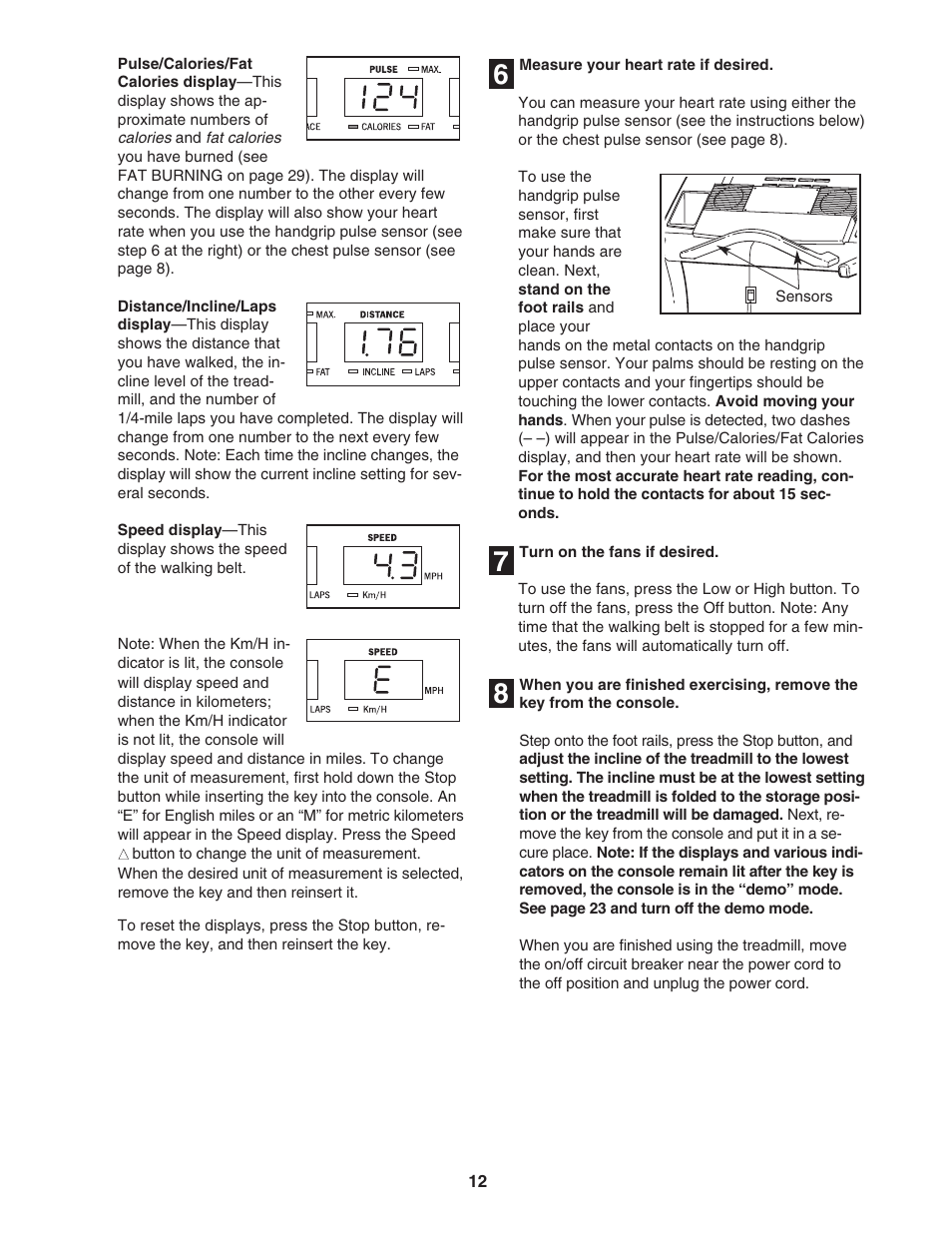 Reebok Fitness RX9200 RBTL22921 User Manual | Page 12 / 34