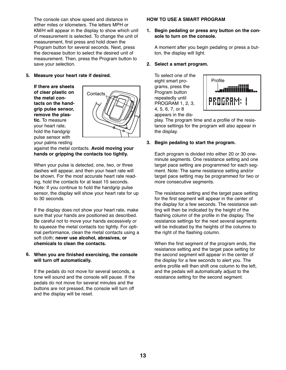 Reebok Fitness RT300 RBEX2976.3 User Manual | Page 13 / 24