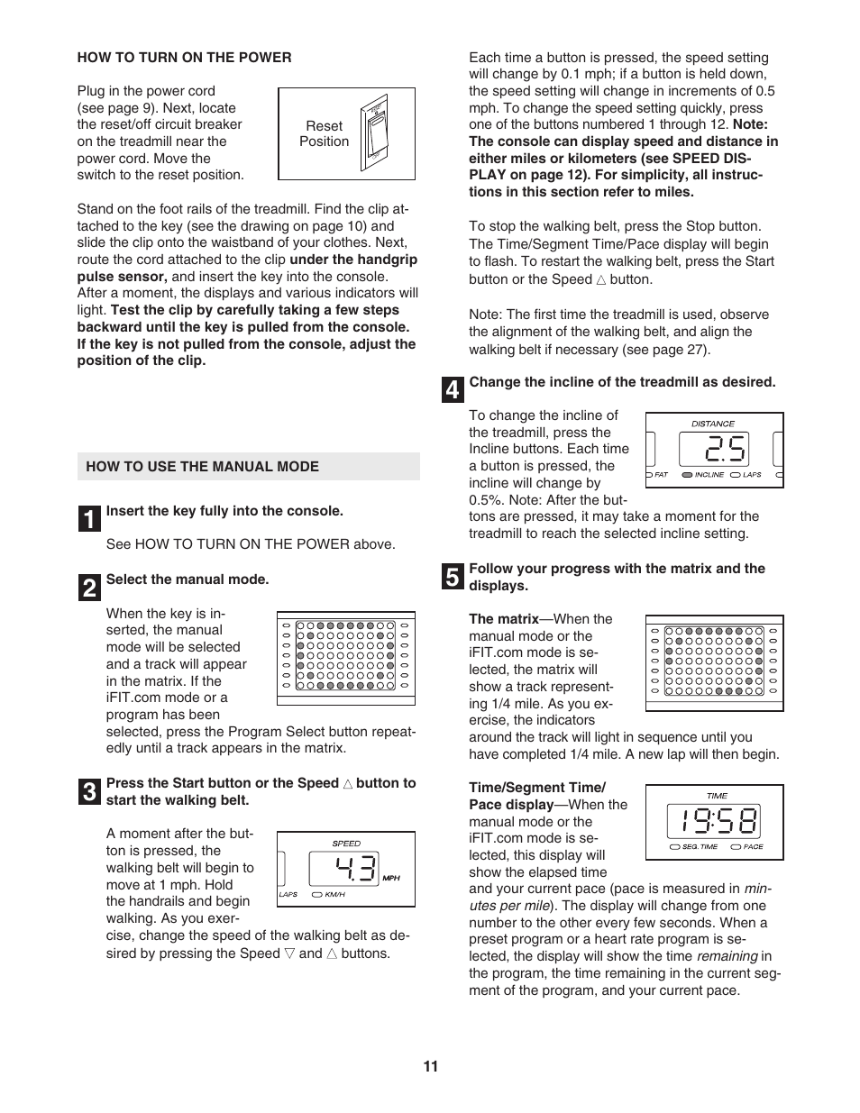 Reebok Fitness V1700 RBTL118040 User Manual | Page 11 / 34