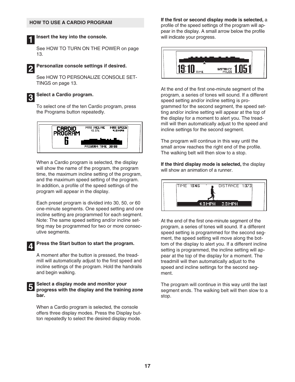 Reebok Fitness 8600 ES treadmill RBTL09506.0 User Manual | Page 17 / 36