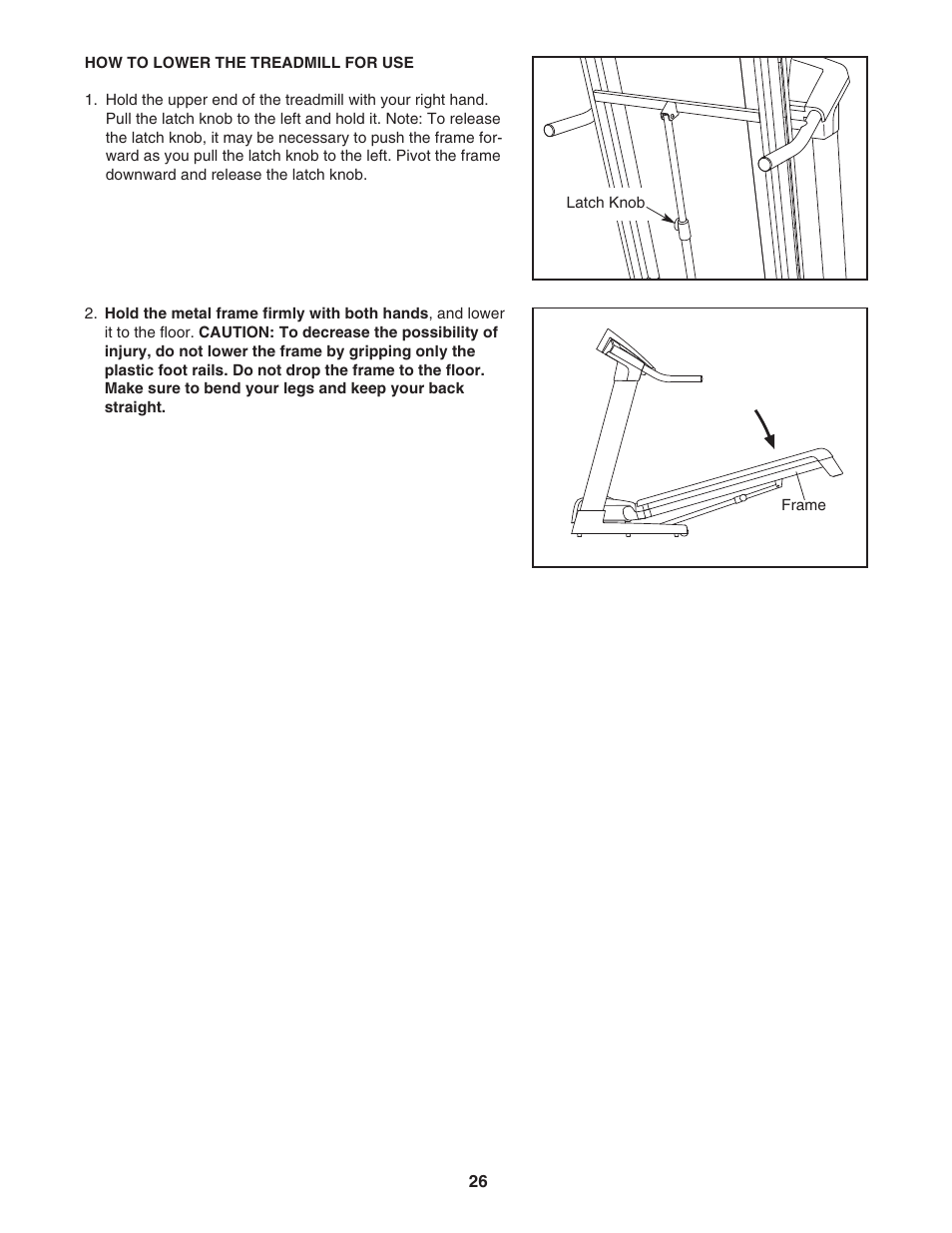 Reebok Fitness 8600 ES treadmill RBTL09506.0 User Manual | Page 26 / 36