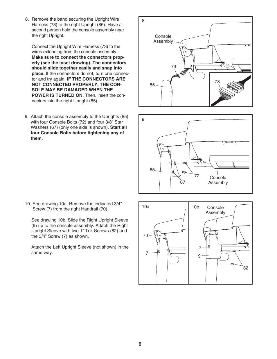 Reebok Fitness 8600 ES treadmill RBTL09506.0 User Manual | Page 9 / 36