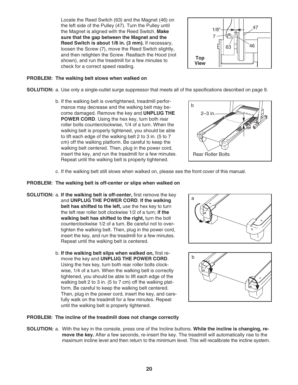 Reebok Fitness 8000 C treadmill RBTL06008.0 User Manual | Page 20 / 28