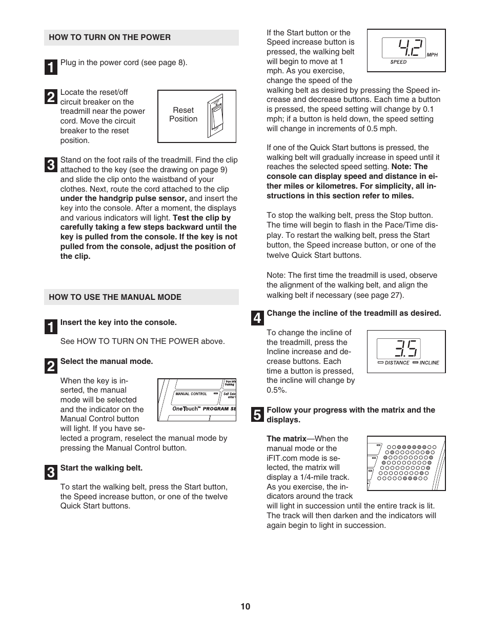 Reebok Fitness 3500C RBTL091040 User Manual | Page 10 / 34