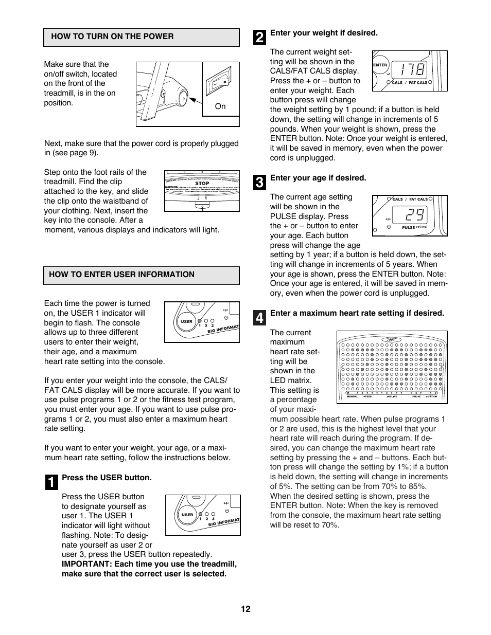 Reebok Fitness ACD 4 RBTL19981 User Manual | Page 12 / 34