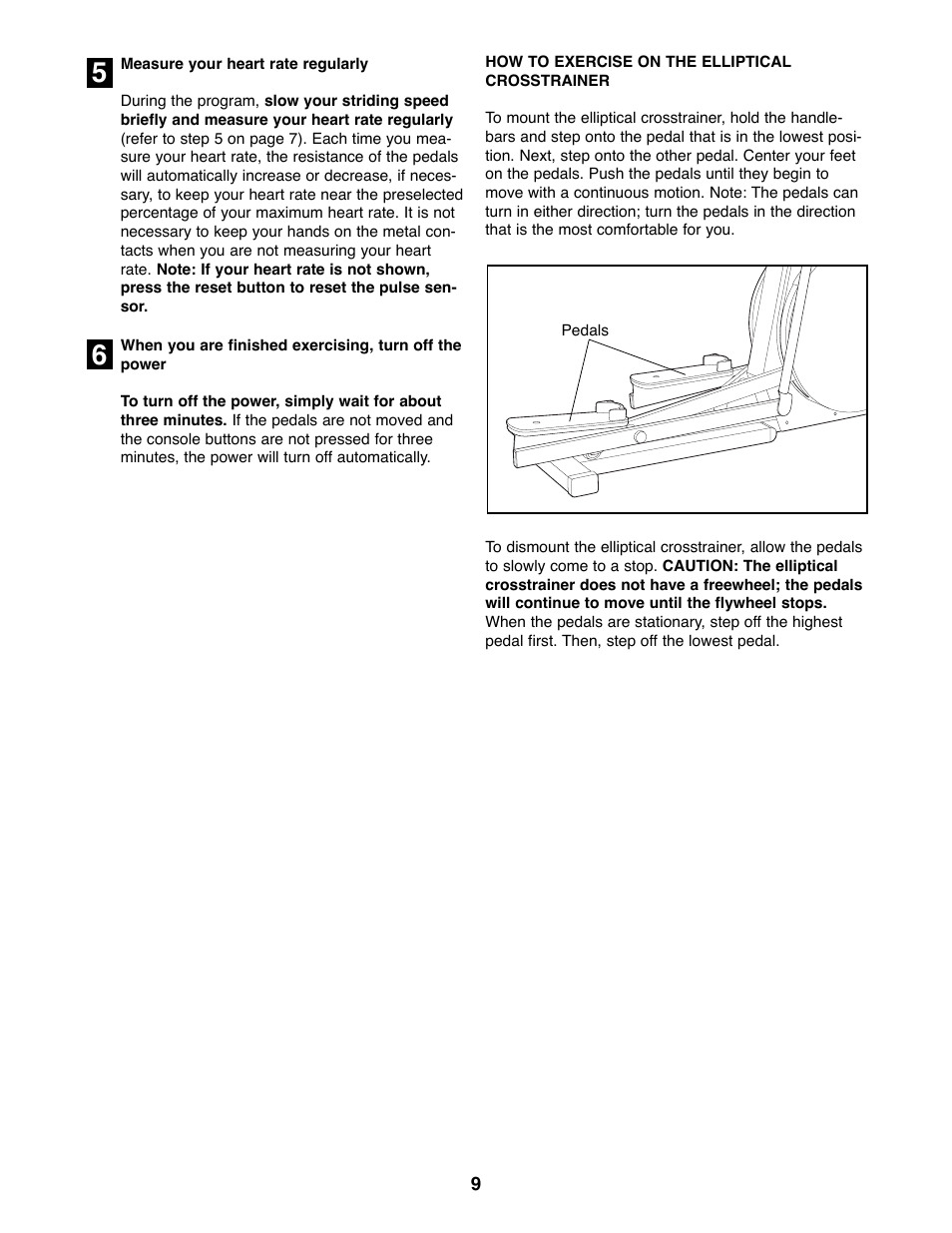 Reebok Fitness RBEL73580 User Manual | Page 9 / 16