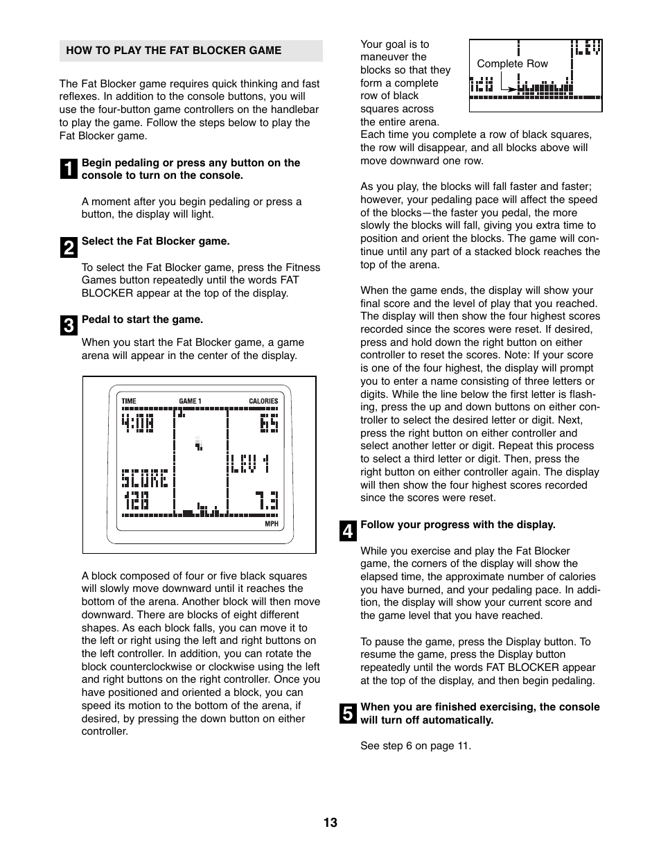 Reebok Fitness EXERCISE CYCLE RBEX3976.0 User Manual | Page 13 / 24