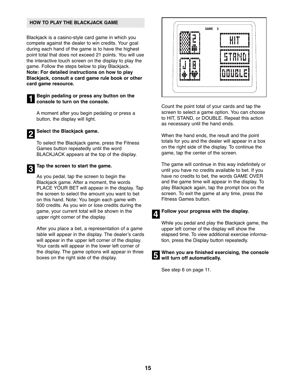 Reebok Fitness EXERCISE CYCLE RBEX3976.0 User Manual | Page 15 / 24