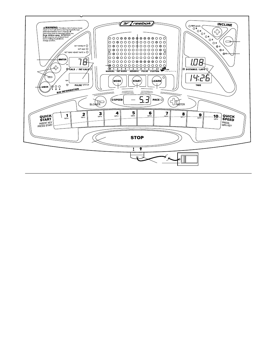 Reebok Fitness RBTL14500 User Manual | Page 8 / 38