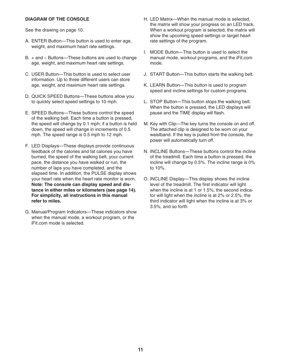 Reebok Fitness RBTL13830 User Manual | Page 11 / 38