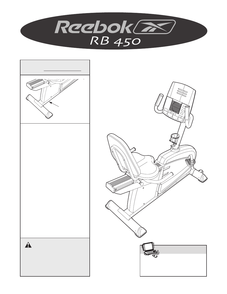 Reebok Fitness RB450 RBEX59021 User Manual | 24 pages