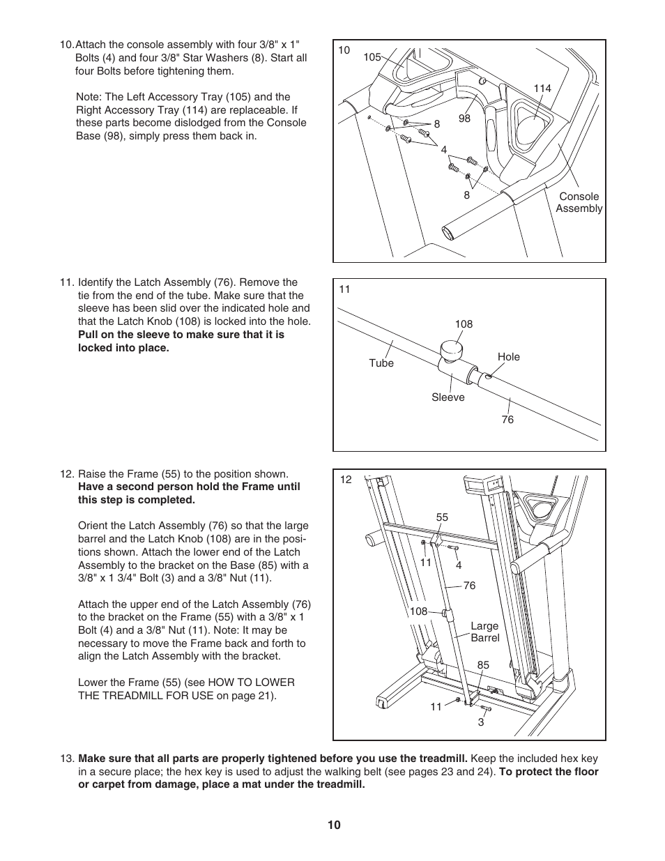 Reebok Fitness 8100 ES RBTL79607.0 User Manual | Page 10 / 32