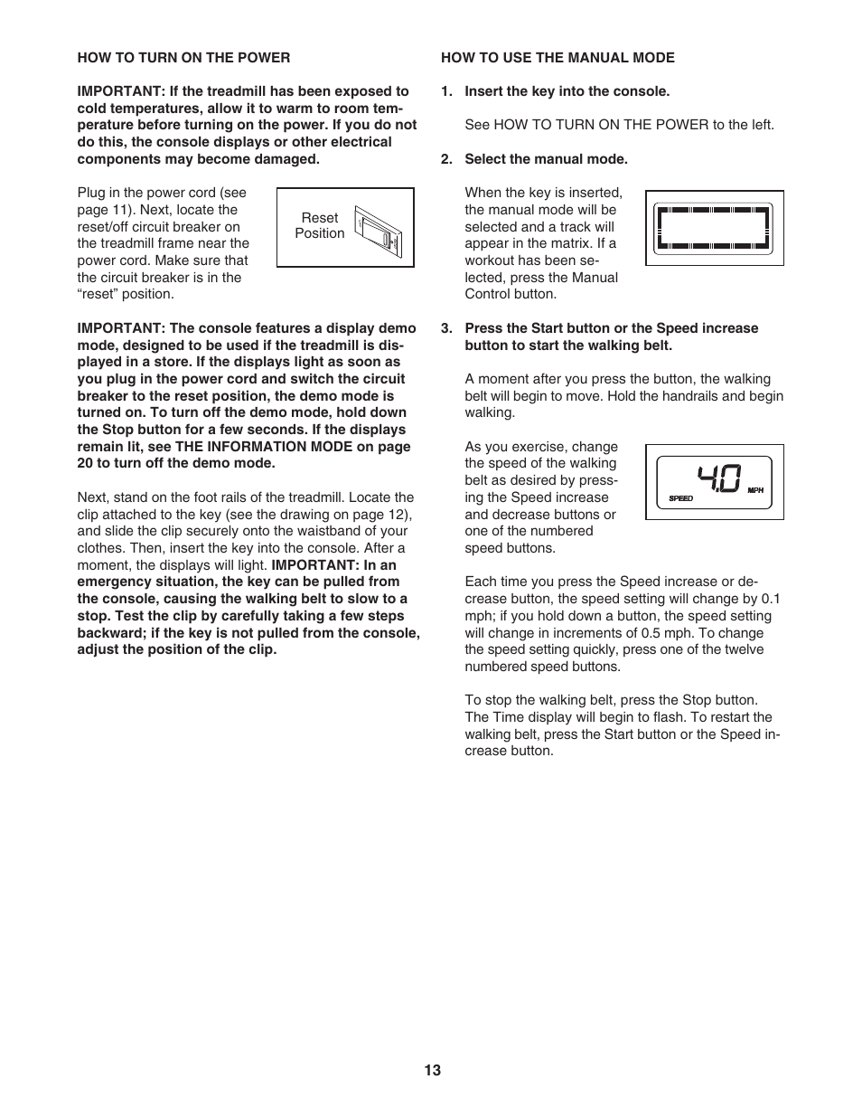 Reebok Fitness 8100 ES RBTL79607.0 User Manual | Page 13 / 32