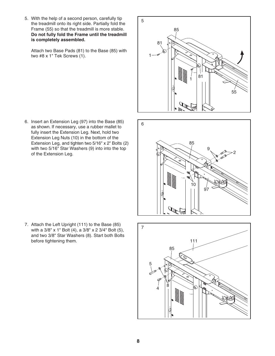 Reebok Fitness 8100 ES RBTL79607.0 User Manual | Page 8 / 32