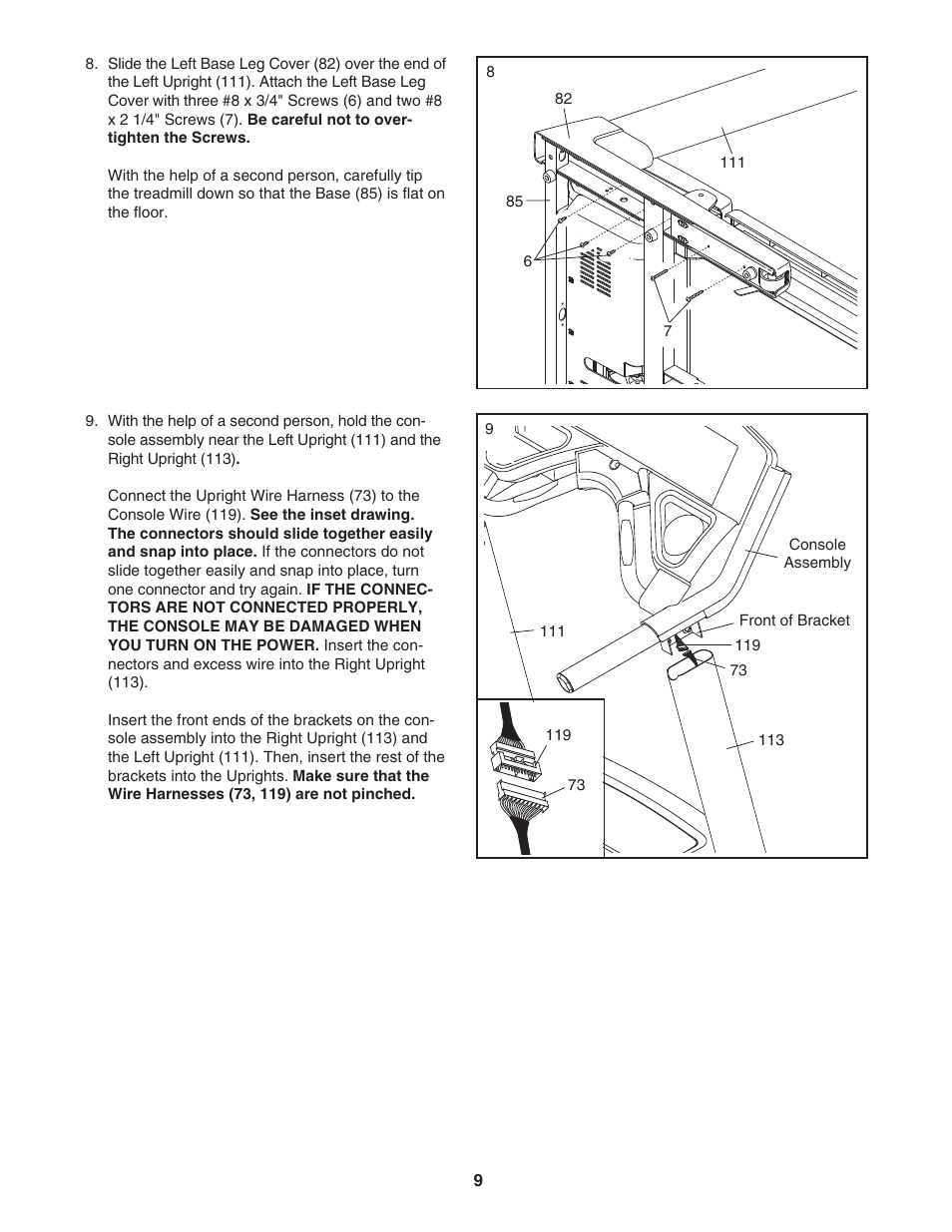 Reebok Fitness 8100 ES RBTL79607.0 User Manual | Page 9 / 32