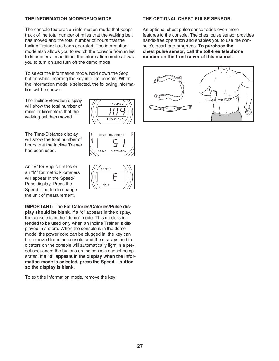 Reebok Fitness INCLINE TRAINER RBHK15305.0 User Manual | Page 27 / 38