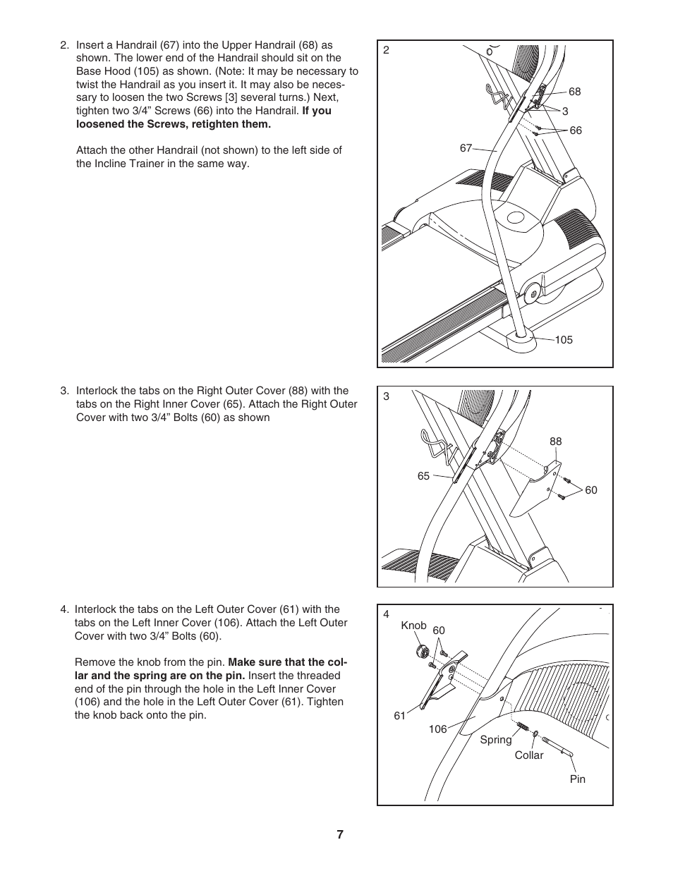 Reebok Fitness INCLINE TRAINER RBHK15305.0 User Manual | Page 7 / 38