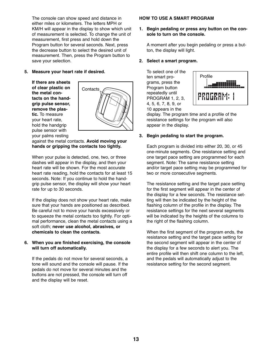 Reebok Fitness RBEX3976.2 User Manual | Page 13 / 24