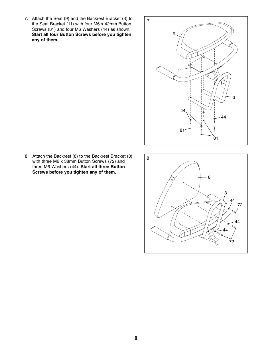 Reebok Fitness RBEX3976.2 User Manual | Page 8 / 24