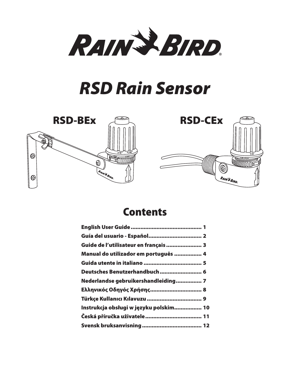 Rain Bird RSD Rain Sensor RSD-BEx User Manual | 16 pages