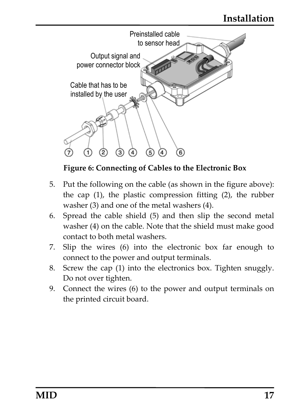 Installation, Mid 17 | RayTek 54301 User Manual | Page 25 / 93