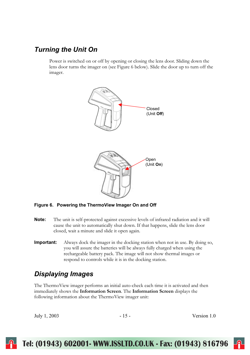 RayTek ThermoView Ti30 User Manual | Page 15 / 83