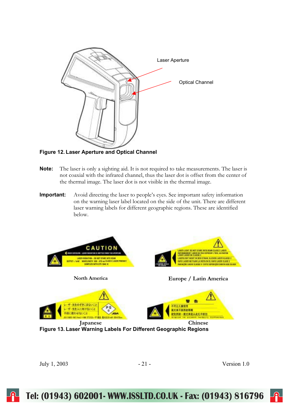 RayTek ThermoView Ti30 User Manual | Page 21 / 83