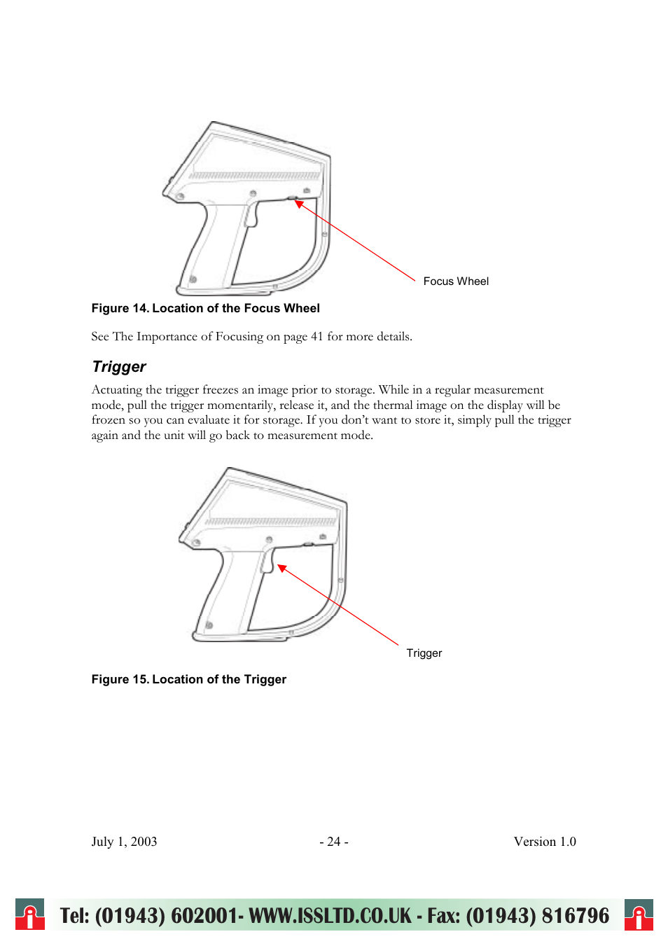 RayTek ThermoView Ti30 User Manual | Page 24 / 83