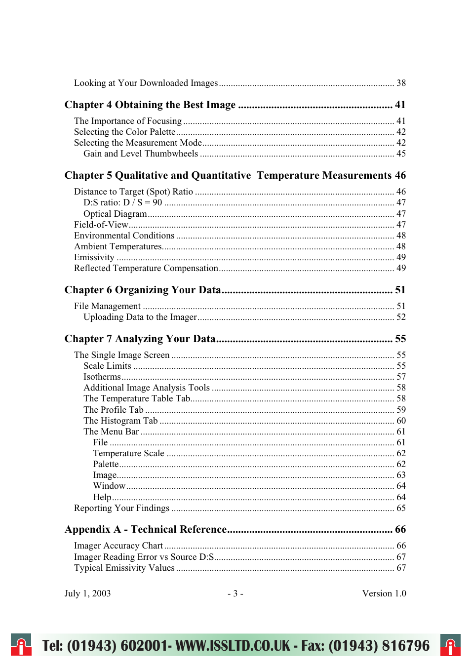 RayTek ThermoView Ti30 User Manual | Page 3 / 83