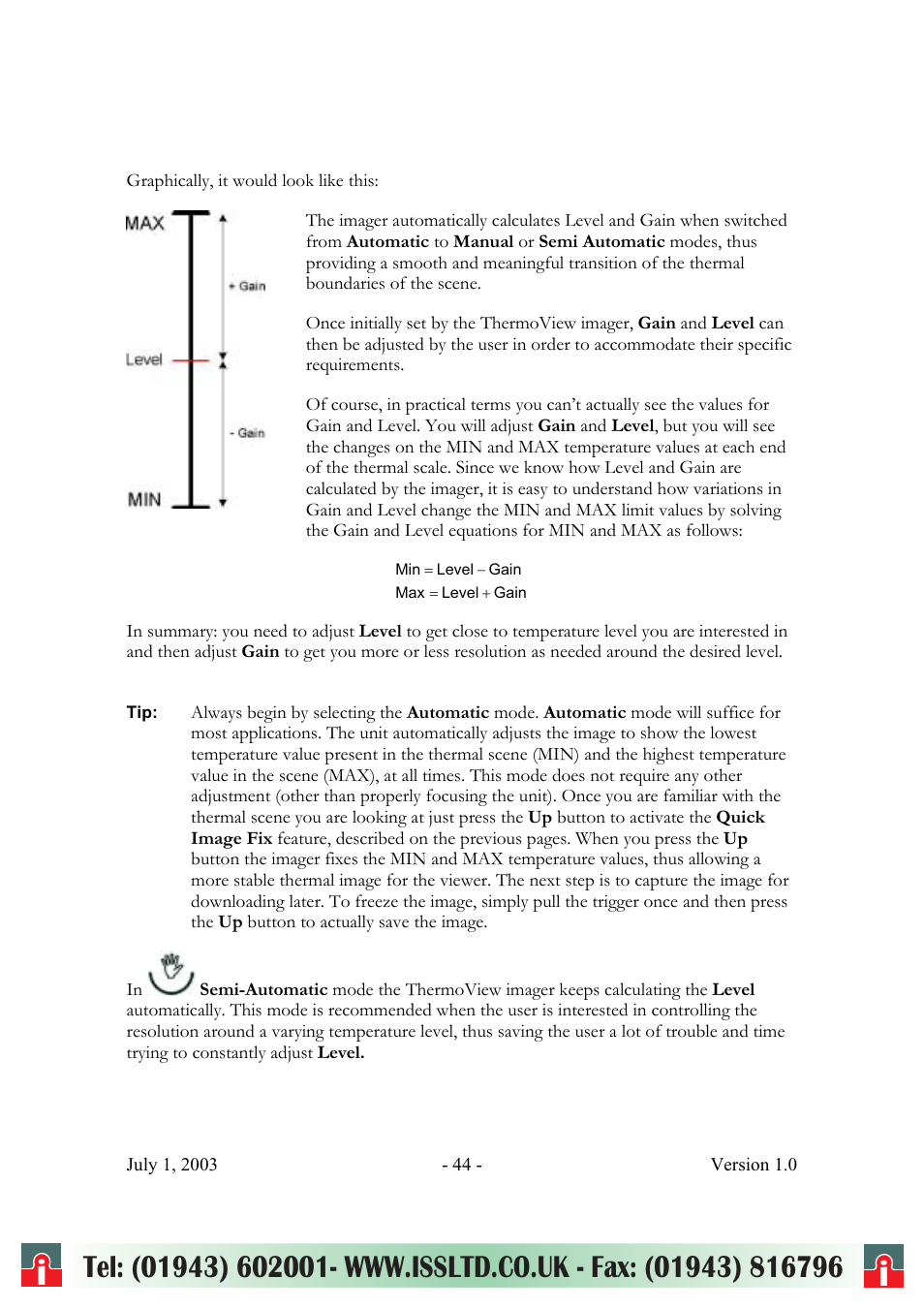 RayTek ThermoView Ti30 User Manual | Page 44 / 83