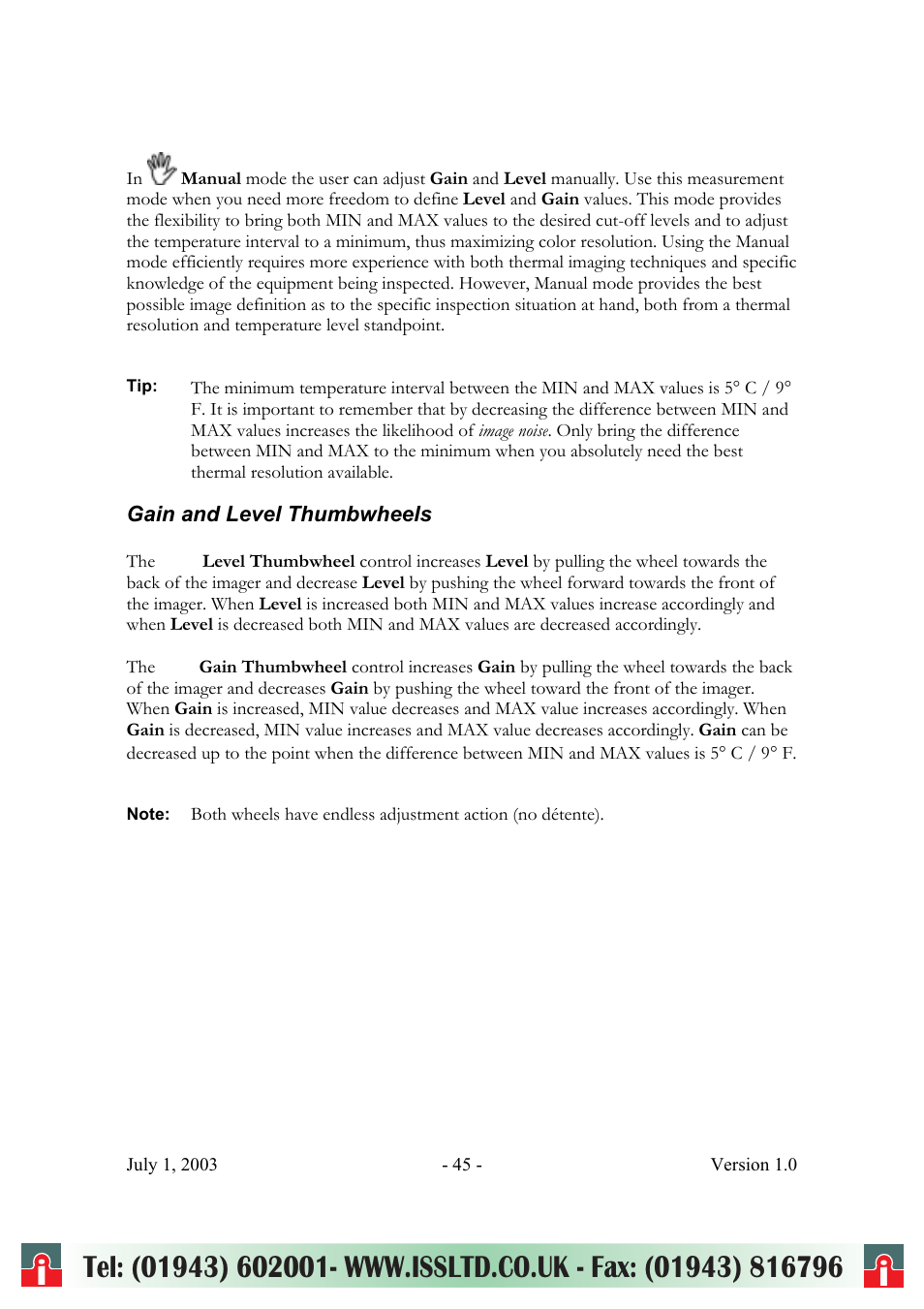 RayTek ThermoView Ti30 User Manual | Page 45 / 83