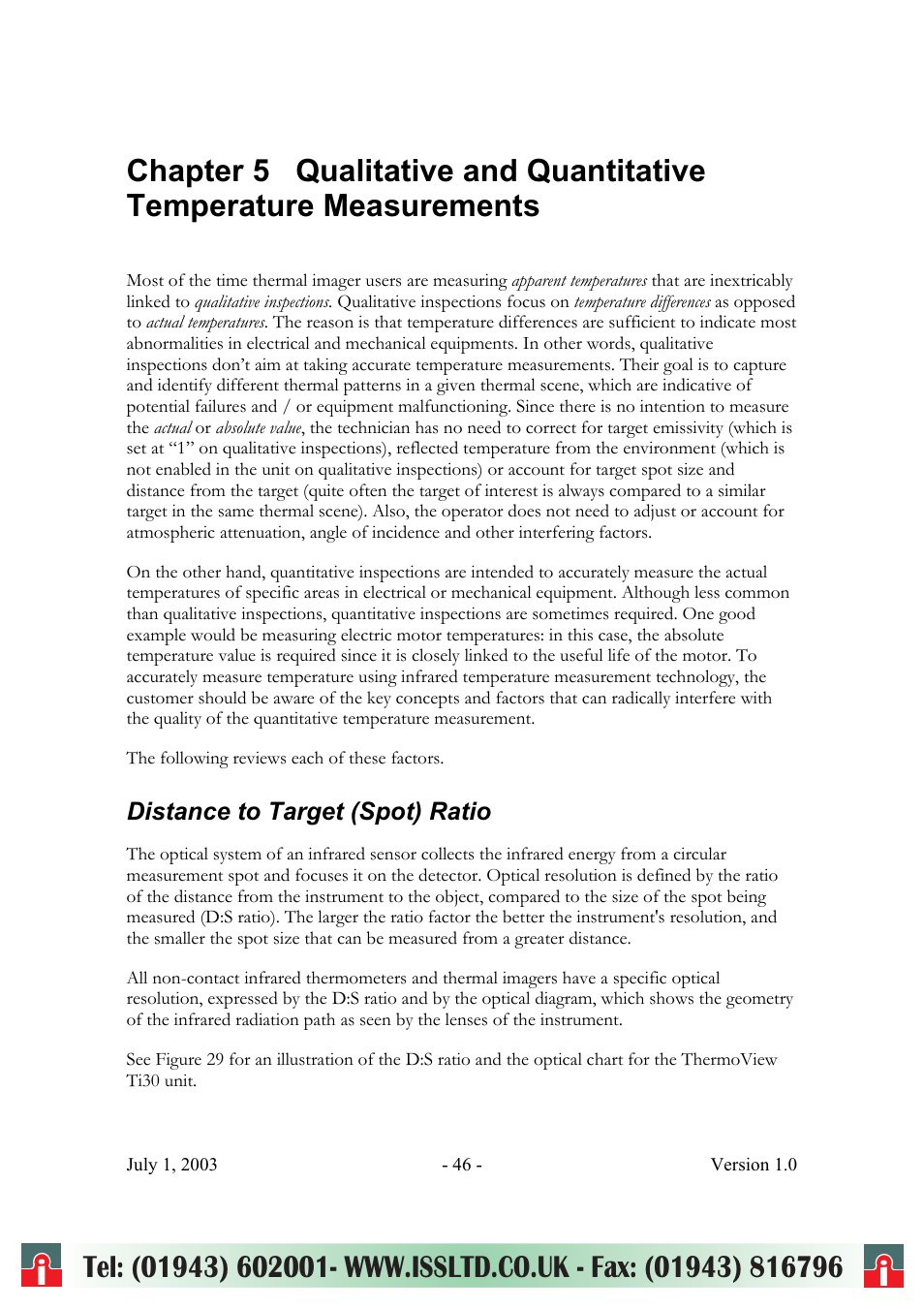 RayTek ThermoView Ti30 User Manual | Page 46 / 83