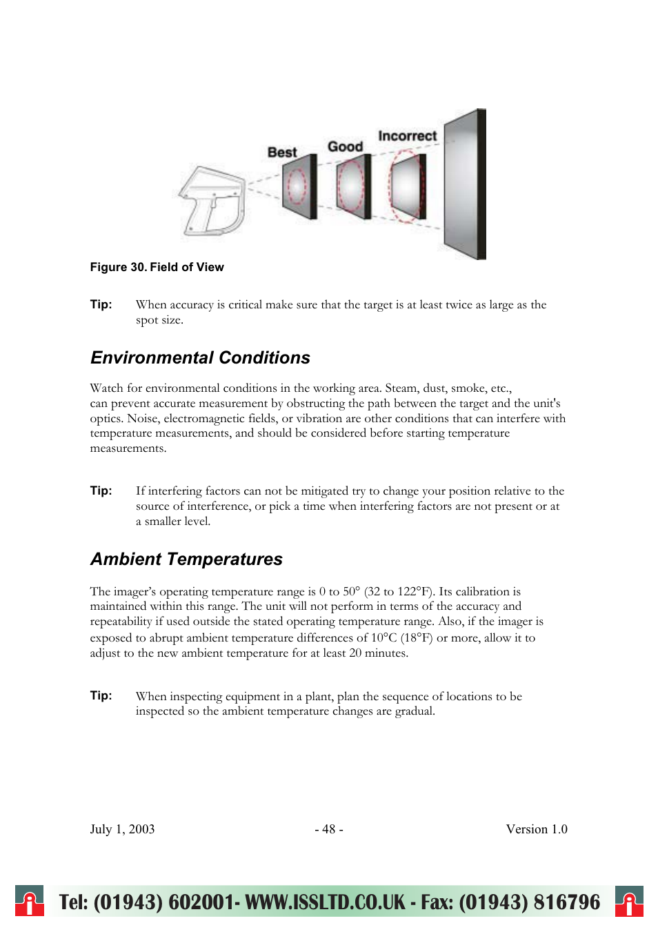 RayTek ThermoView Ti30 User Manual | Page 48 / 83