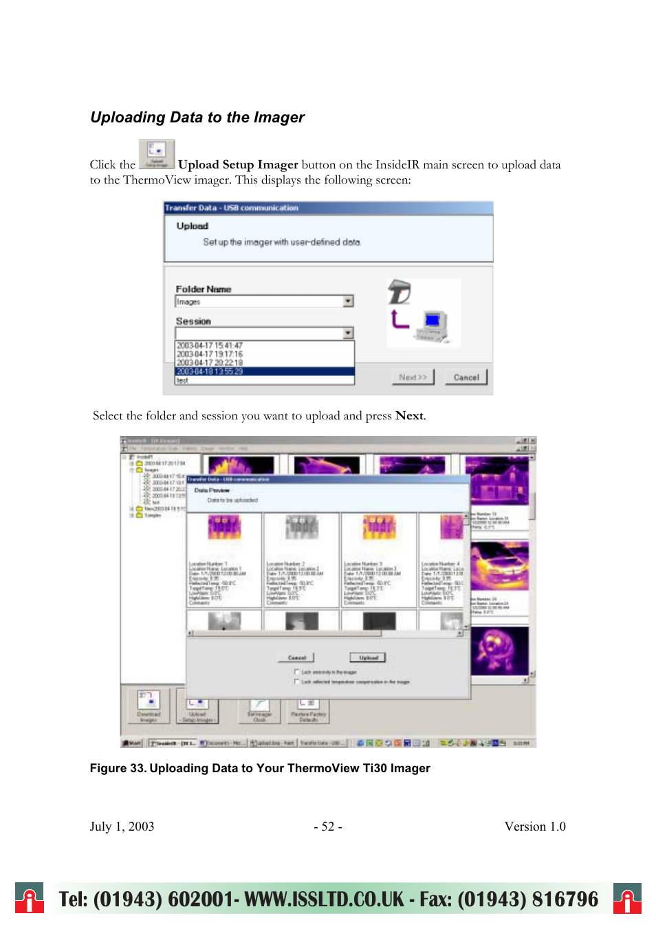 RayTek ThermoView Ti30 User Manual | Page 52 / 83