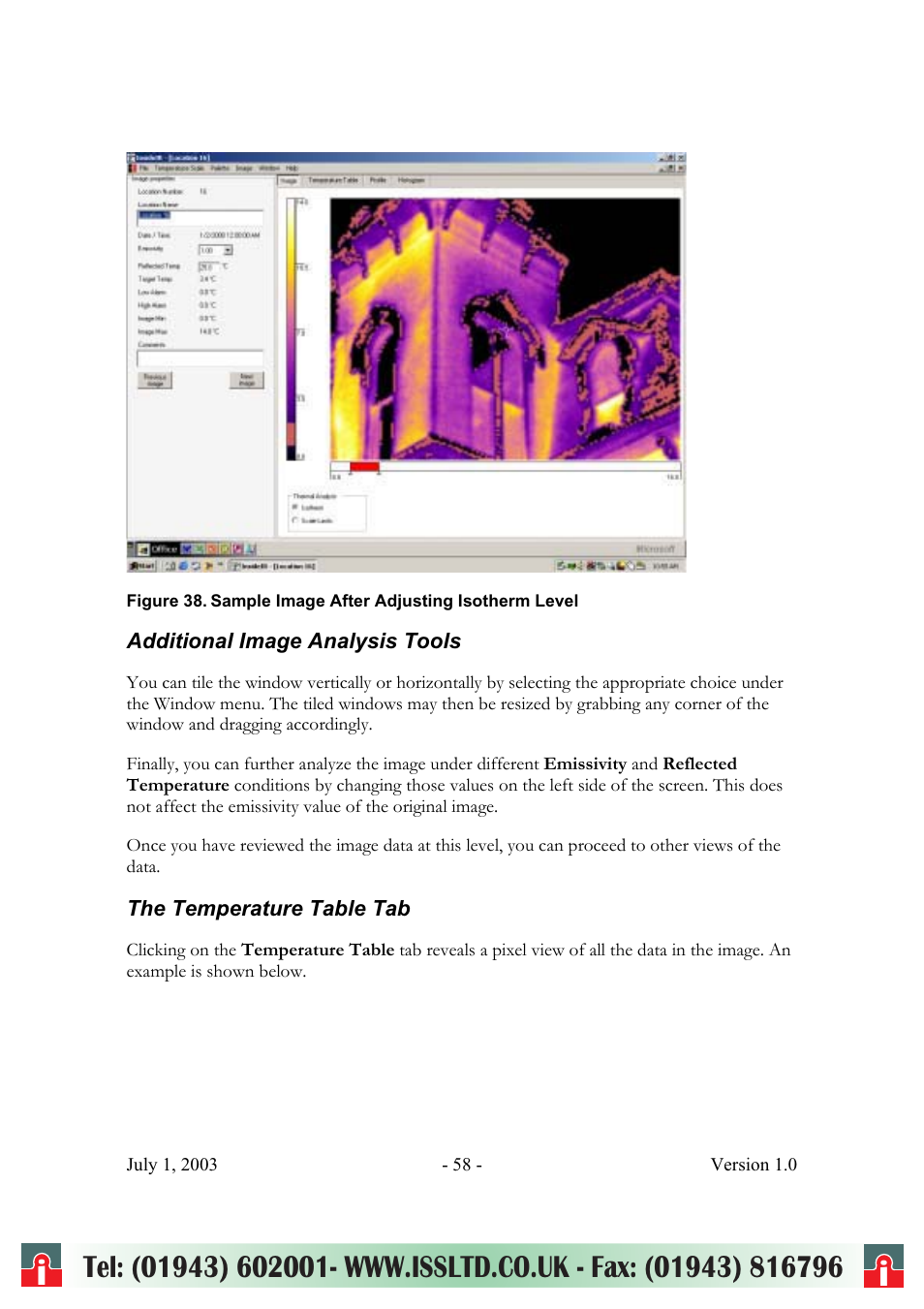 RayTek ThermoView Ti30 User Manual | Page 58 / 83